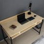 HANAH HOME Radni sto Alma Black Oak - slika 3