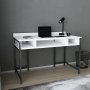 HANAH HOME Radni sto Alma Black White - slika 1