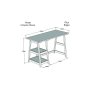 HANAH HOME Radni sto Perla Birch - slika 4