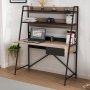 HANAH HOME Radni sto Arte Walnut Black - slika 3