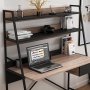 HANAH HOME Radni sto Arte Walnut Black - slika 5