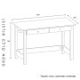 HANAH HOME Radni sto Paris Atlantic Pine - slika 5