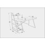 HANAH HOME Radni sto Admira White - slika 5