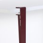 HANAH HOME Radni sto Eridanos WhiteBurgundy - slika 5