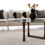 HANAH HOME Sto za dnevnu sobu Yuvarlak Cam Orta Sehpa S301 - slika 5
