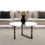 HANAH HOME Sto za dnevnu sobu Yuvarlak Cam Orta Sehpa S301 - slika 2