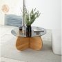 HANAH HOME Sto za dnevnu sobu Bubble Wood Fume Oak - slika 2