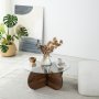 HANAH HOME Sto za dnevnu sobu Bubble Wood Walnut - slika 4