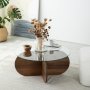 HANAH HOME Sto za dnevnu sobu Bubble Wood Walnut - slika 2