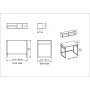 HANAH HOME Radni sto Gama White Gold - slika 4
