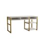 HANAH HOME Radni sto Emro White Gold - slika 4