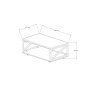 HANAH HOME Sto za dnevnu sobu Yuso Walnut - slika 4
