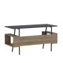 HANAH HOME Radni sto Irony Maxi Anthracite Walnut - slika 3
