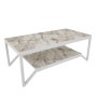 HANAH HOME Sto za dnevnu sobu Flora White - slika 1