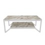 HANAH HOME Sto za dnevnu sobu Flora White - slika 4