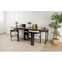 HANAH HOME Radni sto Twin Study Desk Anthracite - slika 2