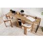 HANAH HOME Radni sto Twin Study Desk Atlantic Pine - slika 1