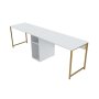 HANAH HOME Radni sto Twin Study Desk White - slika 5