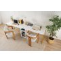 HANAH HOME Radni sto Twin Study Desk White - slika 1
