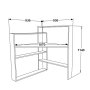HANAH HOME Radni sto Kelly Oak White - slika 5