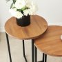 HANAH HOME Sto za dnevnu sobu Neta Set Oak - slika 5