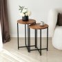 HANAH HOME Sto za dnevnu sobu Neta Set Oak - slika 2