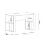 HANAH HOME Radni sto Carmen Oak - slika 5