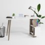 HANAH HOME Radni sto Lagomood Side Walnut White - slika 2