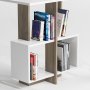 HANAH HOME Radni sto Lagomood Side Walnut White - slika 4