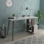 HANAH HOME Radni sto Lagomood Side Walnut White - slika 1