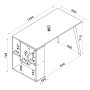 HANAH HOME Radni sto Sally White Oak - slika 5