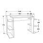 HANAH HOME Radni sto Cinar White Oak - slika 5