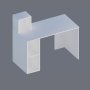 HANAH HOME Radni sto Buca White - slika 4