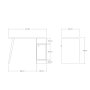 HANAH HOME Radni sto Calvin Anthracite Oak - slika 4