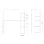HANAH HOME Radni sto Burano Oak - slika 4