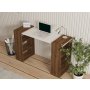 HANAH HOME Radni sto Handy Walnut White - slika 3