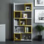 HANAH HOME Radni sto sa policom za knjige Box White Yellow - slika 3