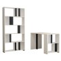HANAH HOME Radni sto sa policom za knjige Lima White Anthracite - slika 2
