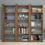 HANAH HOME Polica za knjige City 3 Walnut Walnut - slika 2