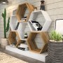 HANAH HOME Polica za knjige Cicek White Oak - slika 2