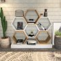 HANAH HOME Polica za knjige Cicek White Oak - slika 1