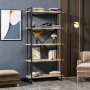 HANAH HOME Polica za knjige Elston 900 Black Oak - slika 2