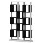 HANAH HOME Polica za knjige Edge White Black - slika 2