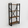 HANAH HOME Polica za knjige Albatros Walnut - slika 3