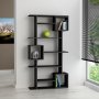 HANAH HOME Polica za knjige Soto Anthracite - slika 1