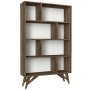 HANAH HOME Polica za knjige Flamingo Walnut - slika 4