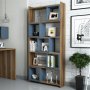 HANAH HOME Polica za knjige Box Walnut Chalcedony - slika 3