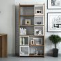 HANAH HOME Polica za knjige Box Walnut White - slika 3
