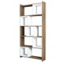 HANAH HOME Polica za knjige Box Walnut White - slika 4