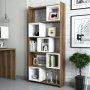 HANAH HOME Polica za knjige Box Walnut White - slika 1